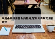 家庭杀白蚁用什么药最好,家用灭白蚁药用什么好